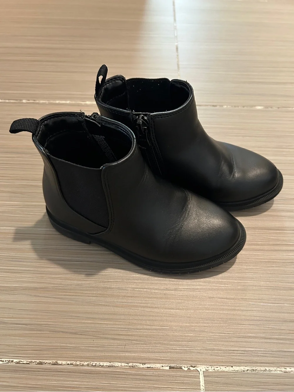 Cat & Jack Kids Black Chelsea Ankle Boots